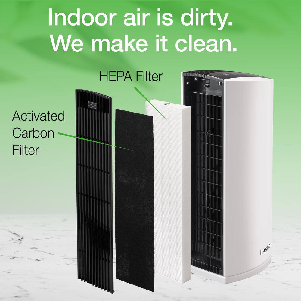 Lasko HEPA Filter Room Air Purifier with Total Protect Filtration LP300