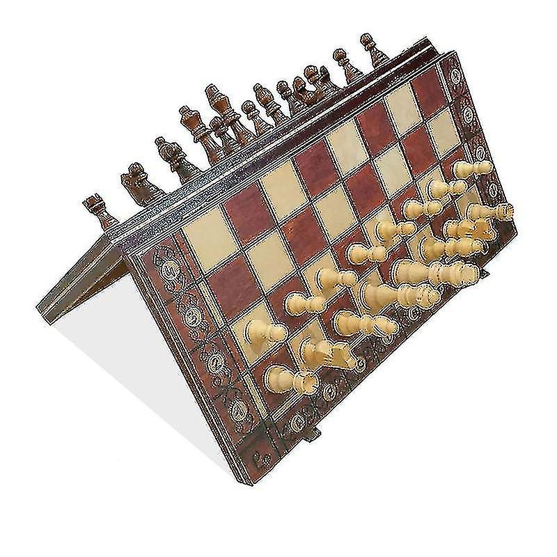 Travel Magnetic Chess Mini-set - Compact Folding Educational Board Game