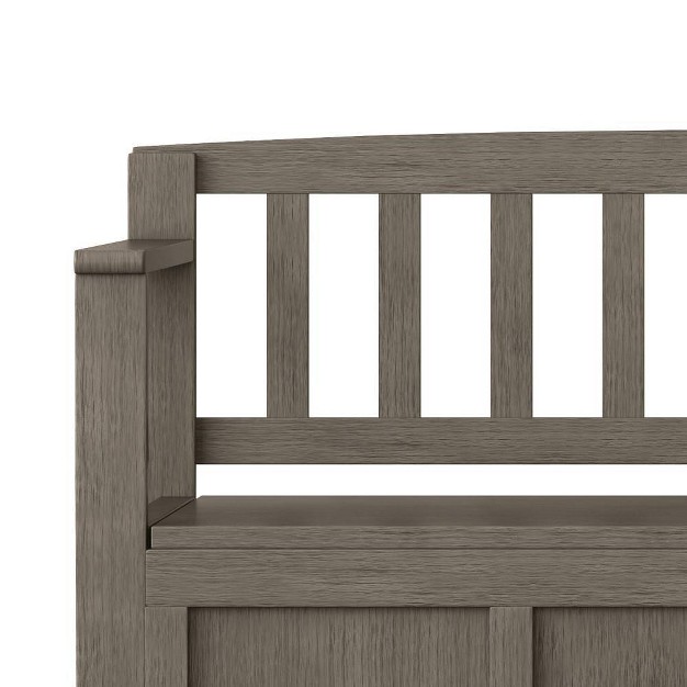 Riverside Solid Wood Entryway Storage Bench Wyndenhall