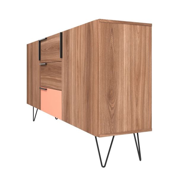 Beekman 62.99 Sideboard in Brown and Pink