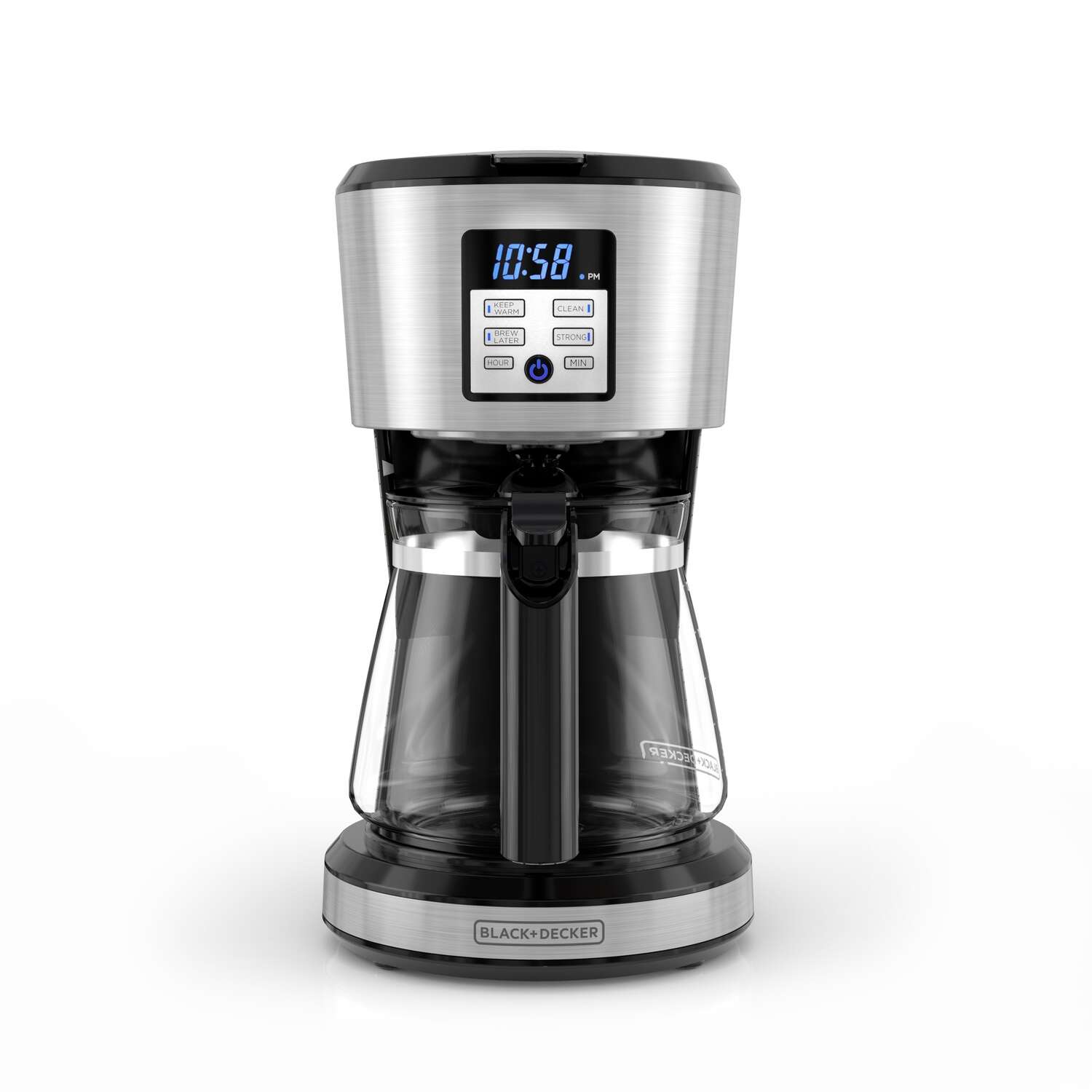 Black+Decker Vortex 12 cups Black/Silver Coffee Maker