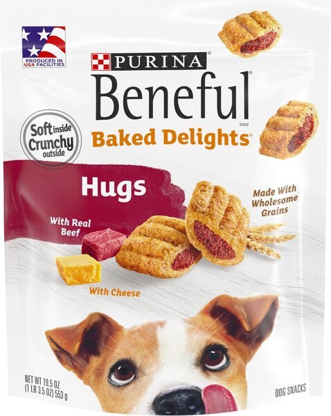 Purina Beneful Baked Delights Hugs with Real Beef and Cheese Dog Treats