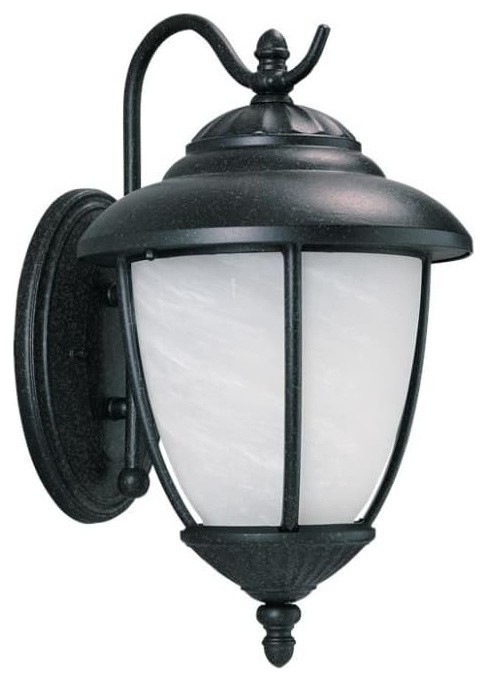 Sea Gull Lighting 84050EN3 12 Yorktown   One Light Outdoor Large Wall Lantern   Traditional   Outdoor Wall Lights And Sconces   by Benjamin Rugs and Furniture  Houzz