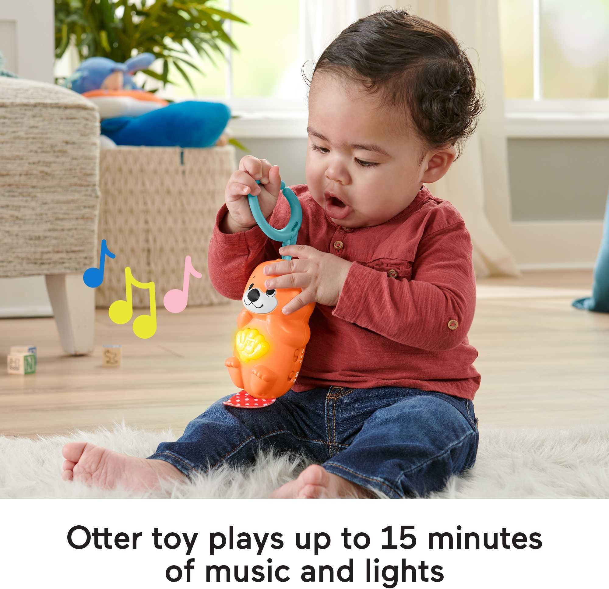 Fisher-Price 3-in-1 Music Glow and Grow Gym Infant Playmat with Lights and Removable Toys