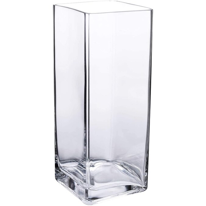 Tall Square Vase Wedding Party Table