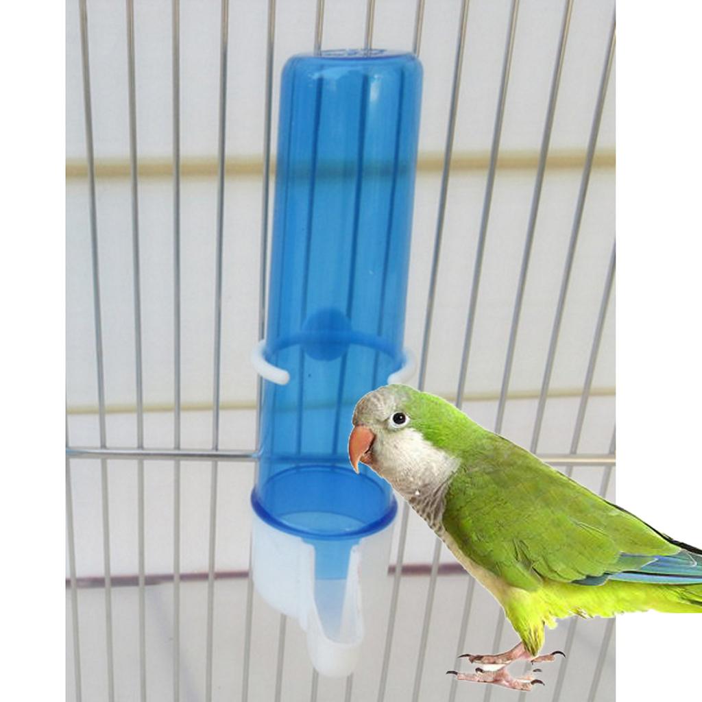 2 Pieces Automatic Bird Water Dispenser Bird Cage Waterer Feeder Bird Accessory Drinker Bottle for Hamster Parrot Cage Accessories