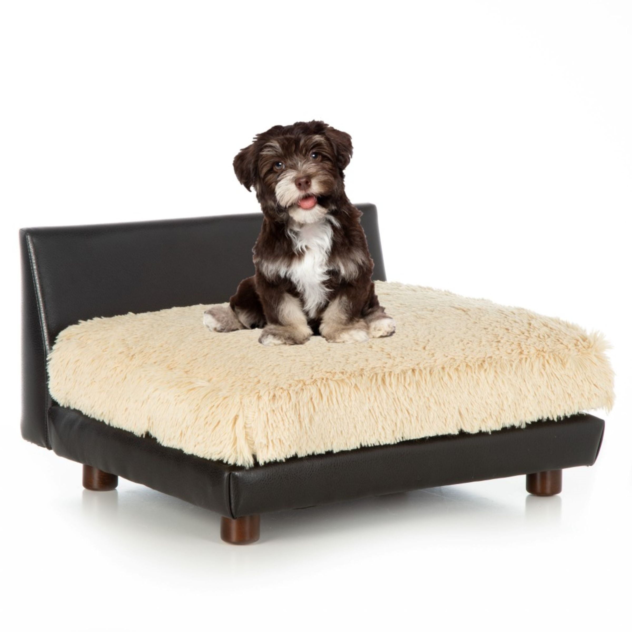 Club Nine Pets Roma Orthopedic Dog Bed， Medium， Camel.