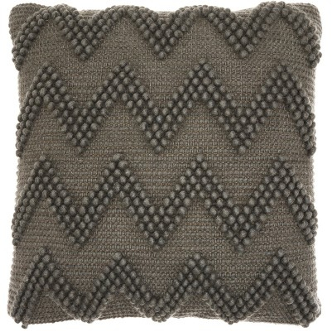 20x20 Chevron Oversize Square Throw Pillow Charcoal - Mina Victory