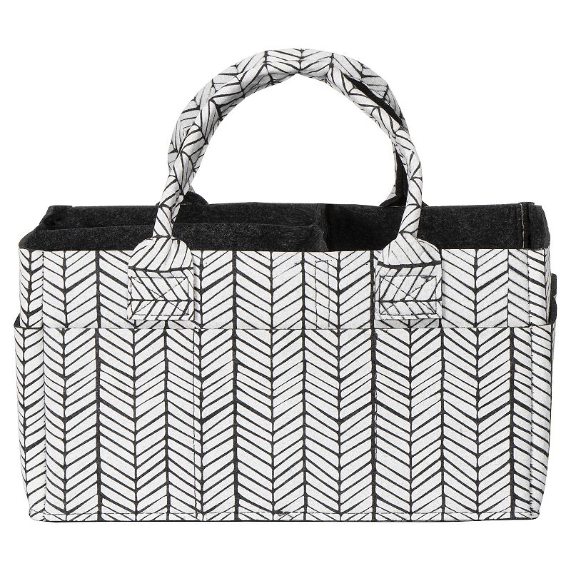 Sammy and Lou Herringbone Felt Storage Caddy