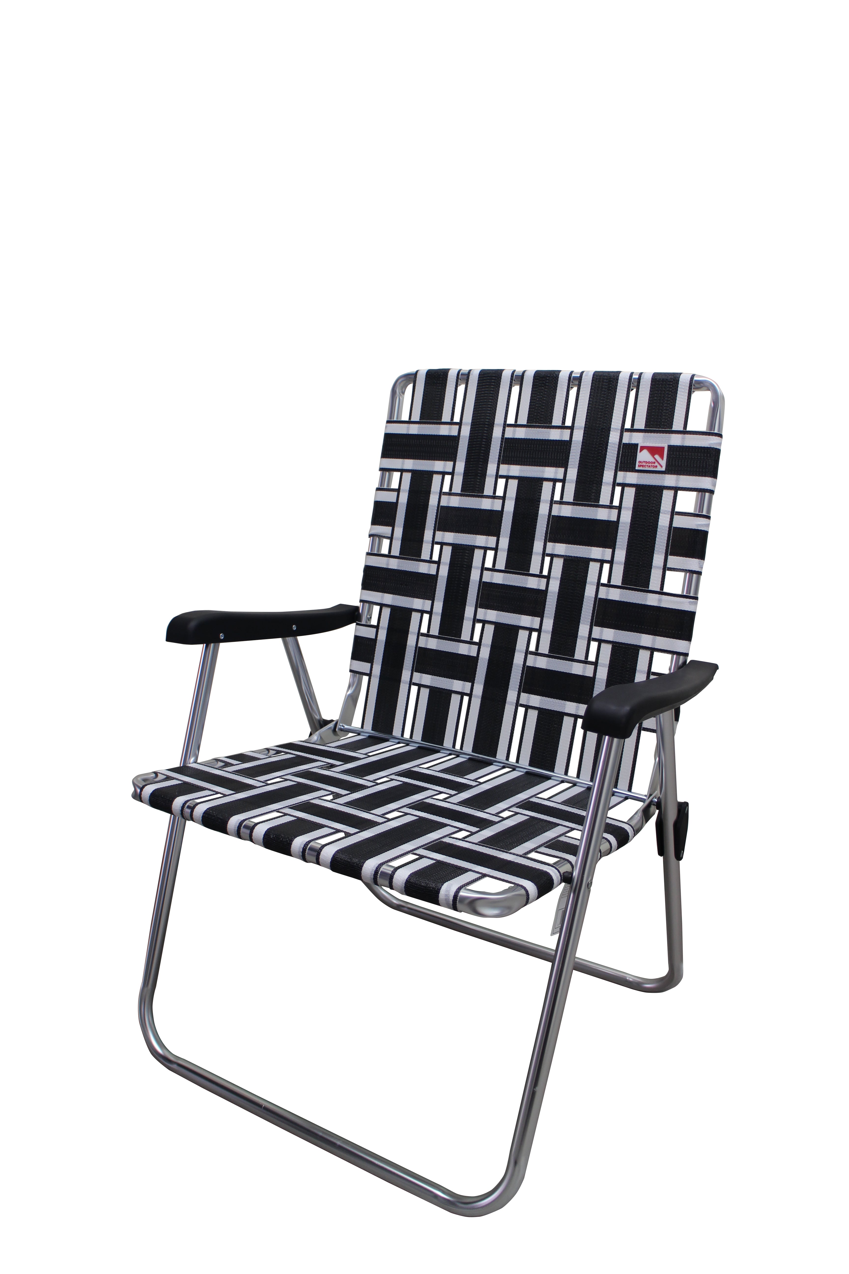 Outdoor Spectator Camping Chairs, Black and White