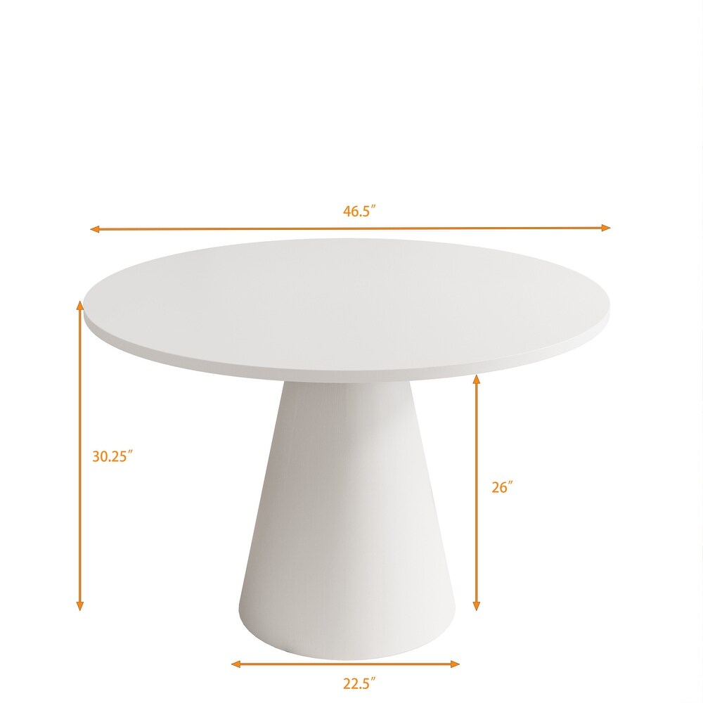 Retro Round Dining Table for Living Room Dining Room