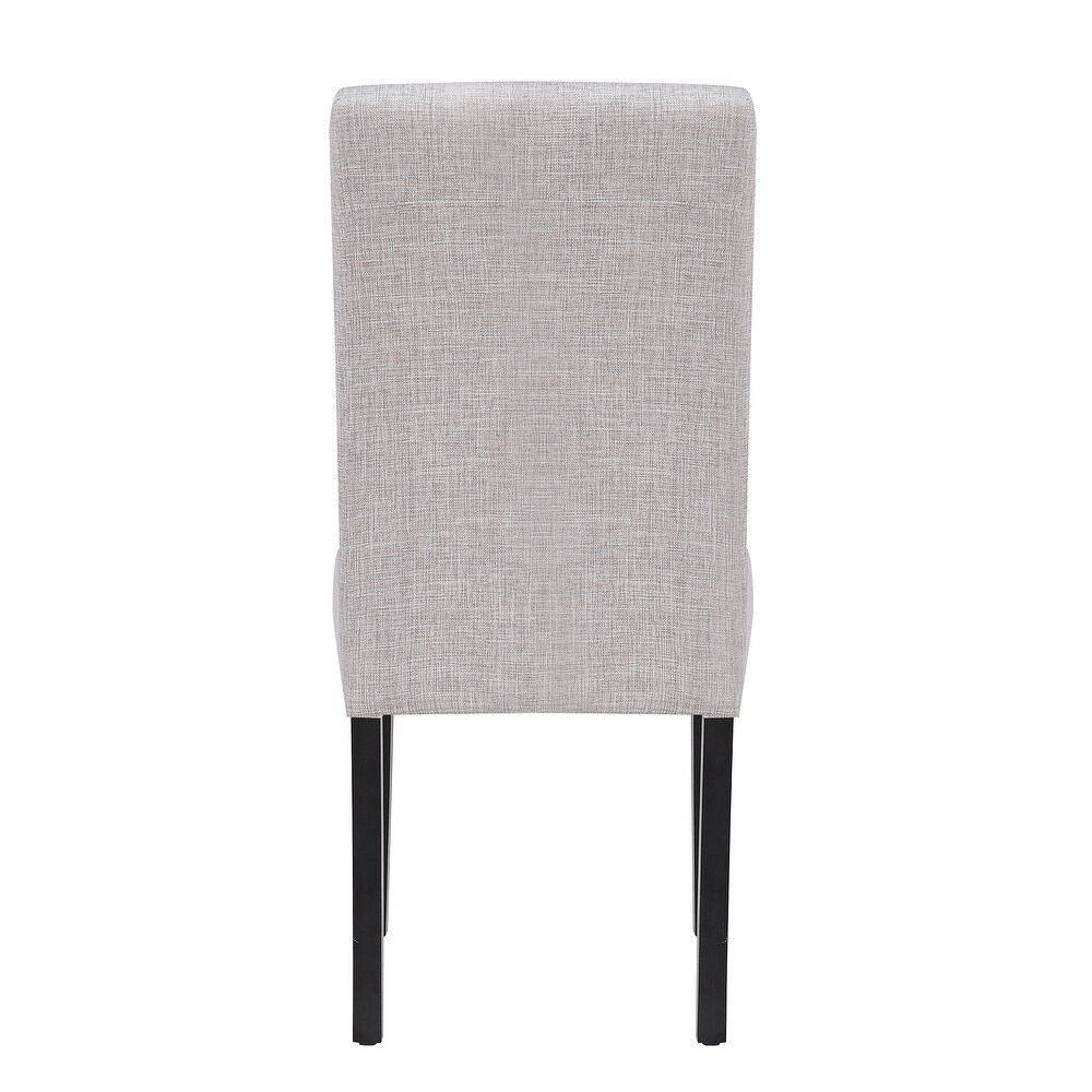 Grandview Upholstered Linen Fabric Dining Chair   38.6