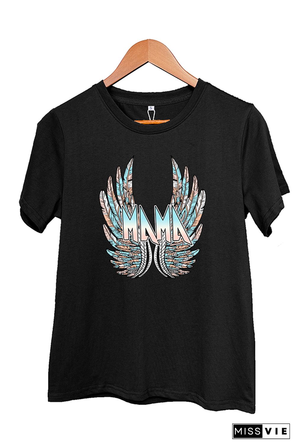 MAMA with Wings Short Sleeve Graphic Tee Wholesale