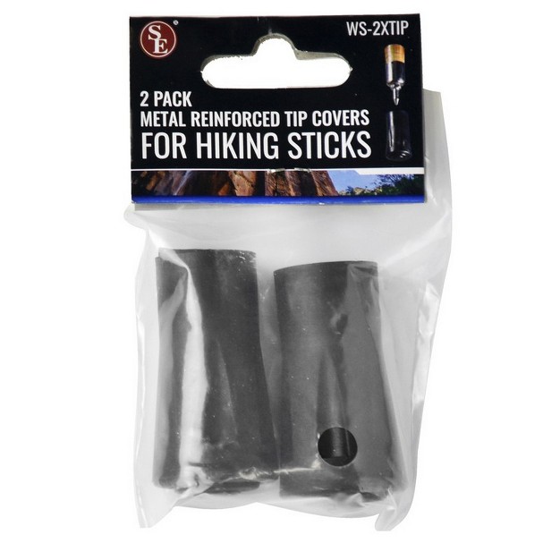 Metal Reinforced Tip Covers For Hiking Sticks 2 Pack