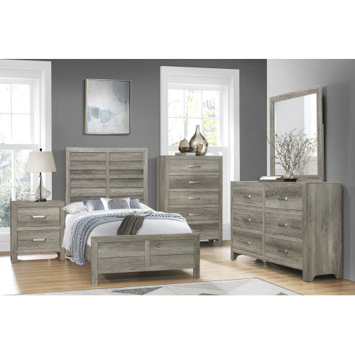 Transitional Aesthetic Weathered Gray Finish Chest...