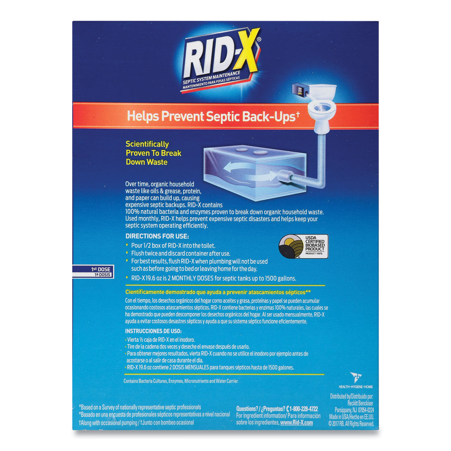 Septic System Treatment Concentrated Powder by RID-Xandreg; RAC80307