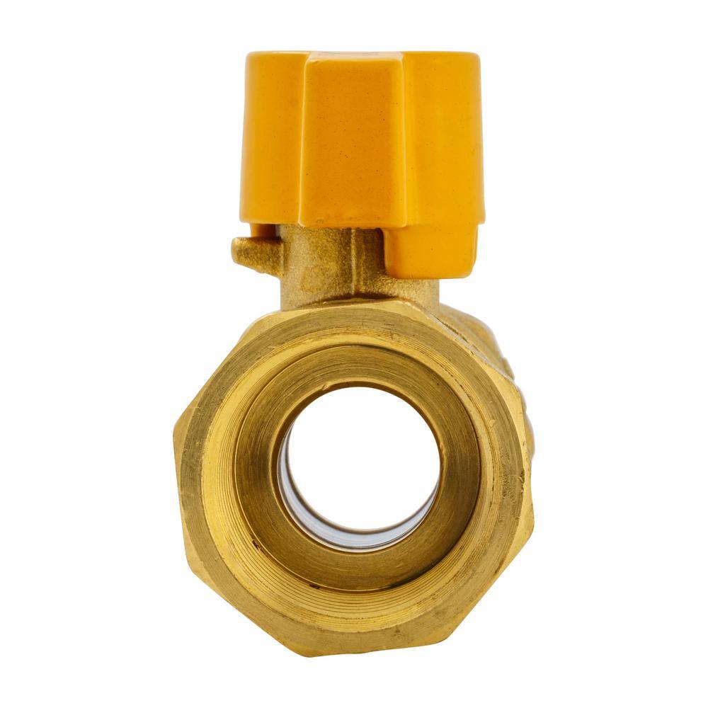 ProLine Series 34 in. Brass FPT 2-Piece Gas Valve 110-224HN