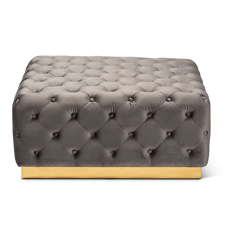 Baxton Studio Verene Ottoman