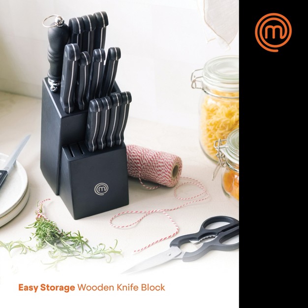 Masterchef 15 piece Knife Set Plus Knife Block