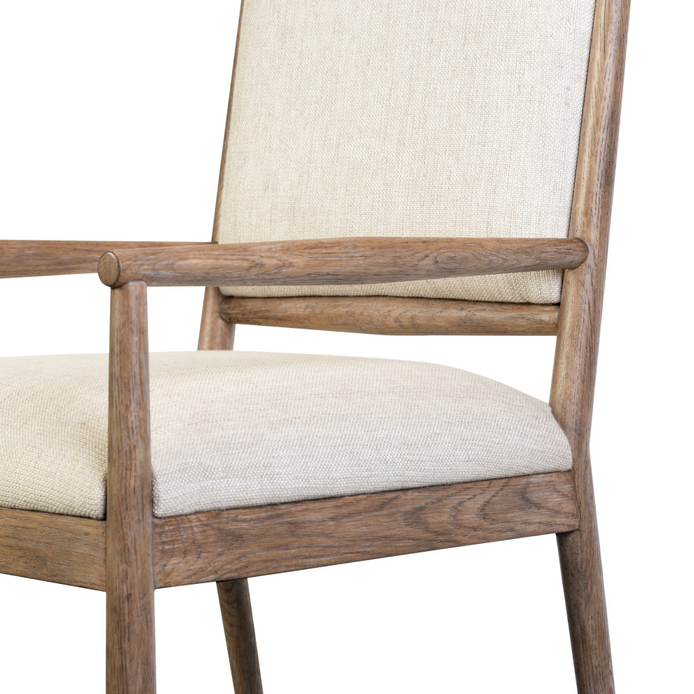 Glenview Dining Armchair Essence Natural   Midcentury   Dining Chairs   by Zin Home  Houzz