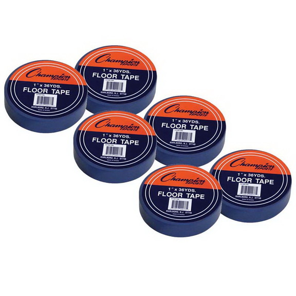 Champion Sports CHS1X36FTBL 6 Floor Tape Blue (6 R...