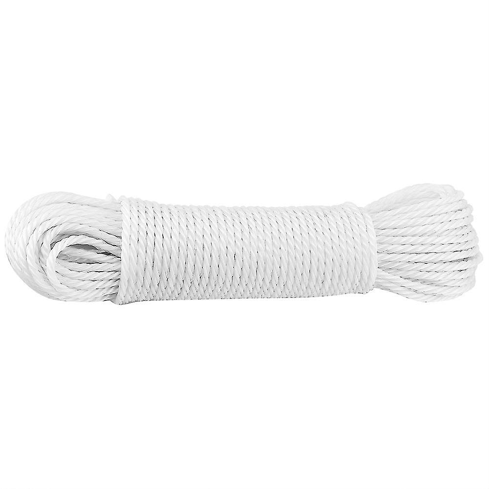 20m Nylon Rope Lines Cord Clothesline Garden Camping Outdoors (White)