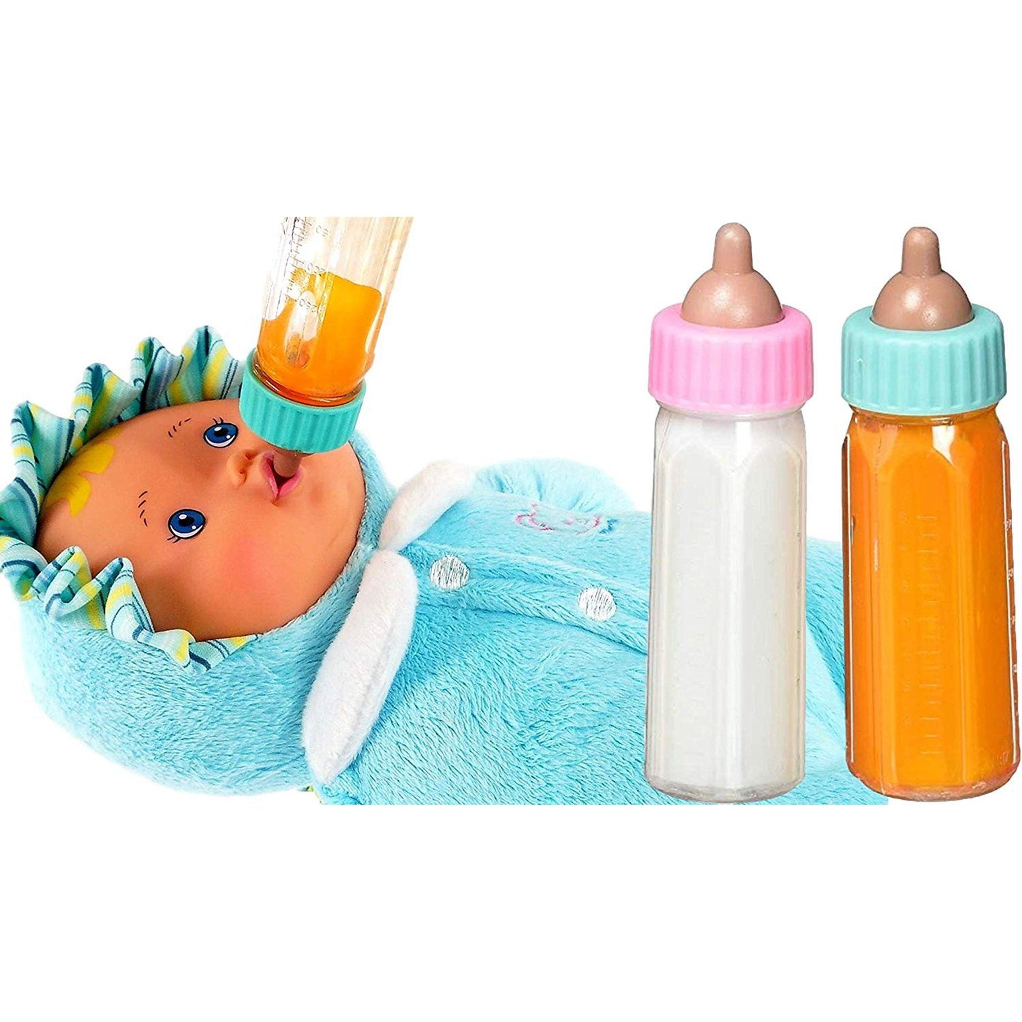 Castle Toys Milk and Juice Magic Baby Doll Bottles