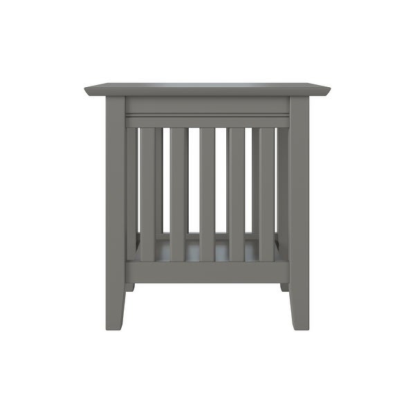 Mission Chair Side Table Grey