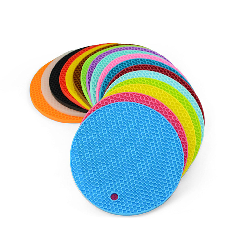 OUNONA Silicone Mat Hot Dishdrying Kitchen Pot Pads Jar Grill Trivet Gripper Trivets Holders Mat Microwave Pad Trivets Counter