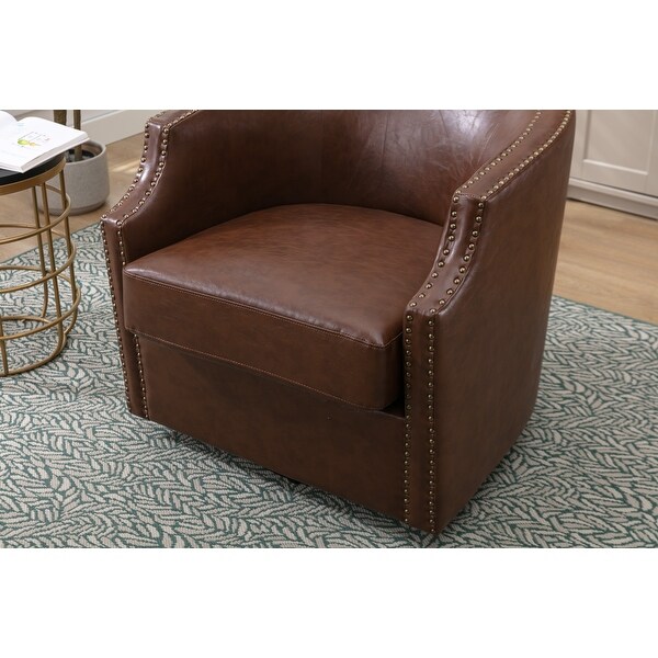 Swivel Chair Living Room Nailheads Accent Chairs， Coffee