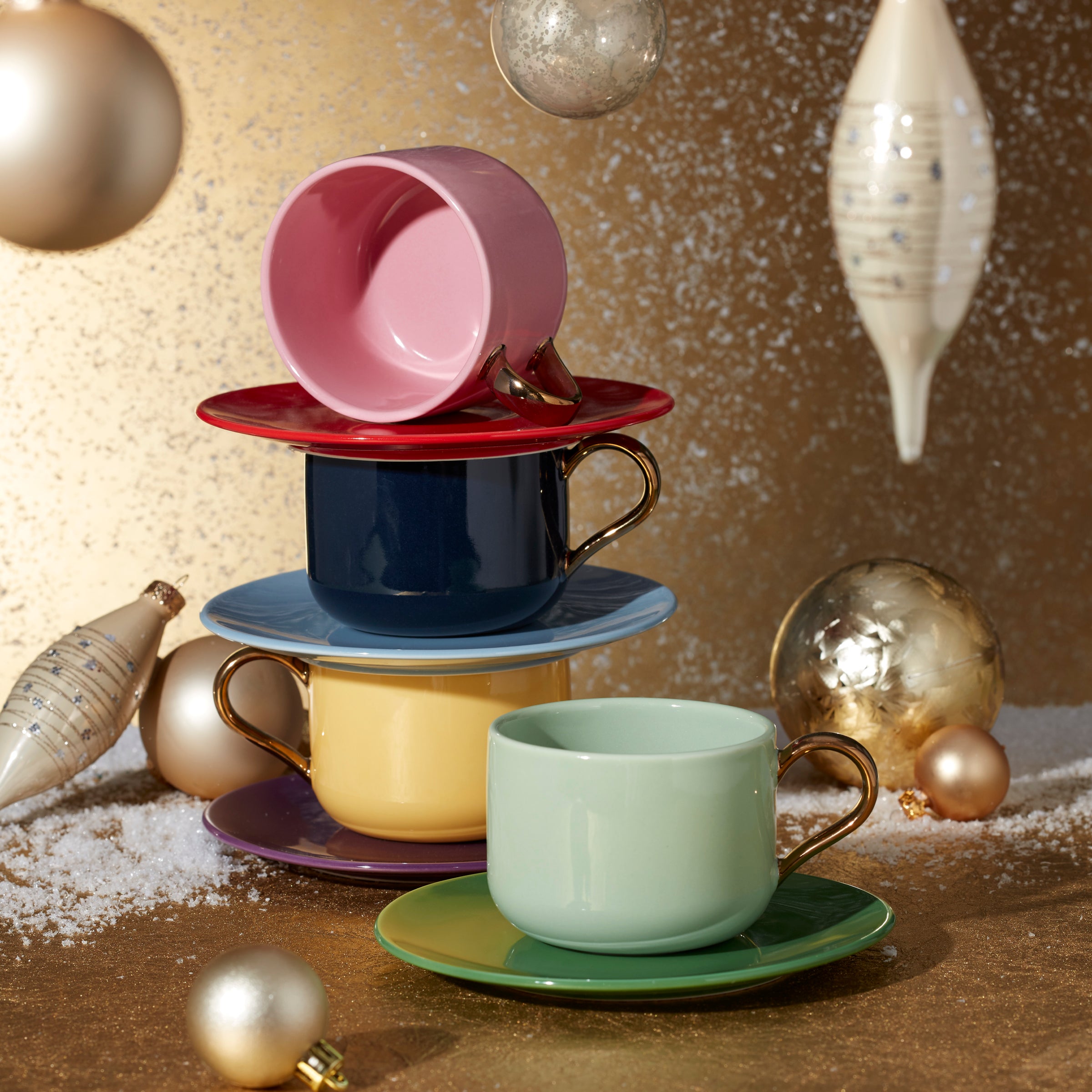 Make It Pop 8pc Cup & Saucer Set