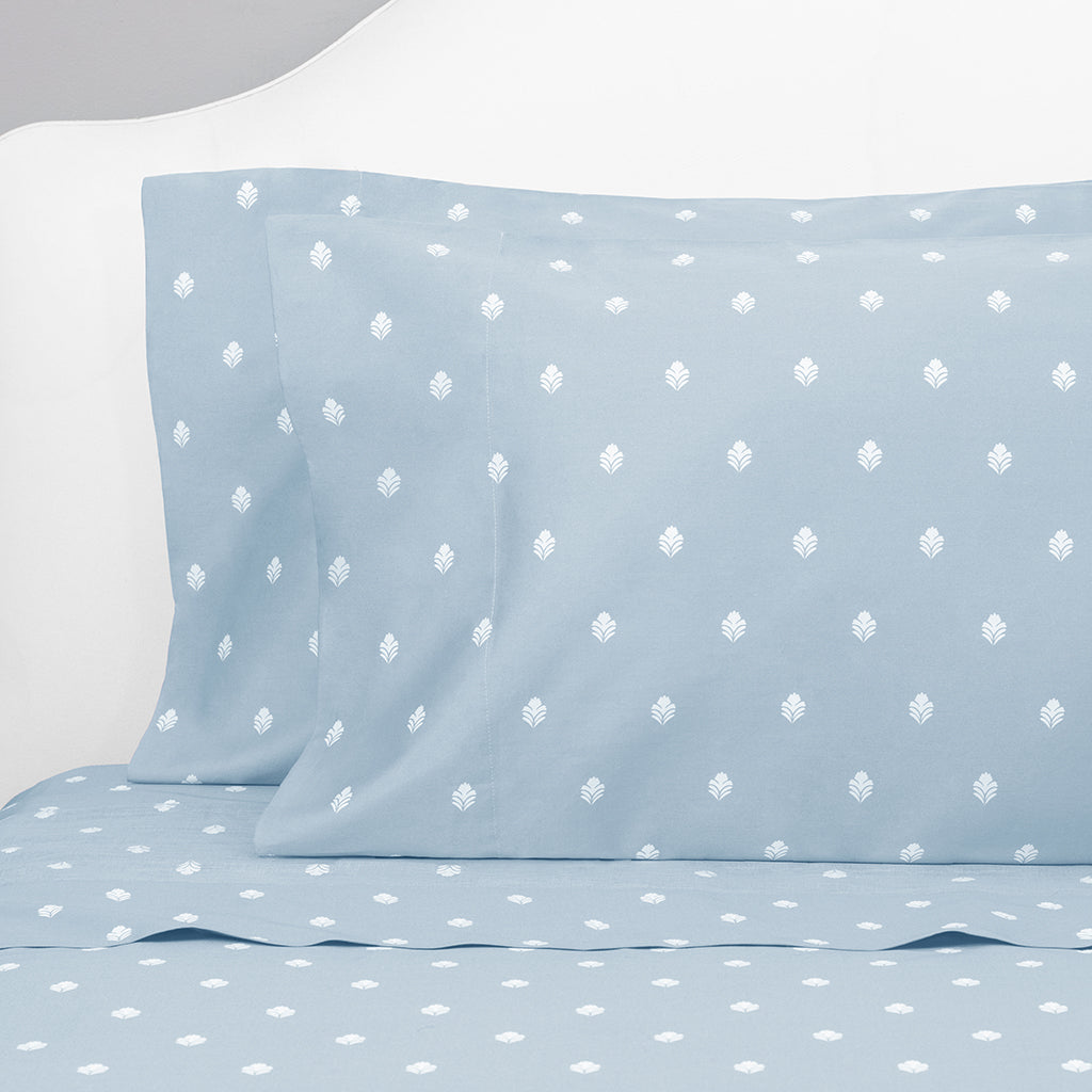 Blue Flora Fitted Sheet