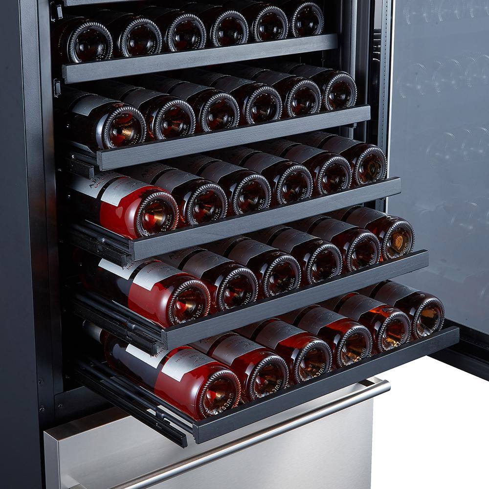 Forno 24 in. Wine Cooler -108 Bottles Azienda - Triple Temp Zones - Dual Zone FWCDR6628-24S