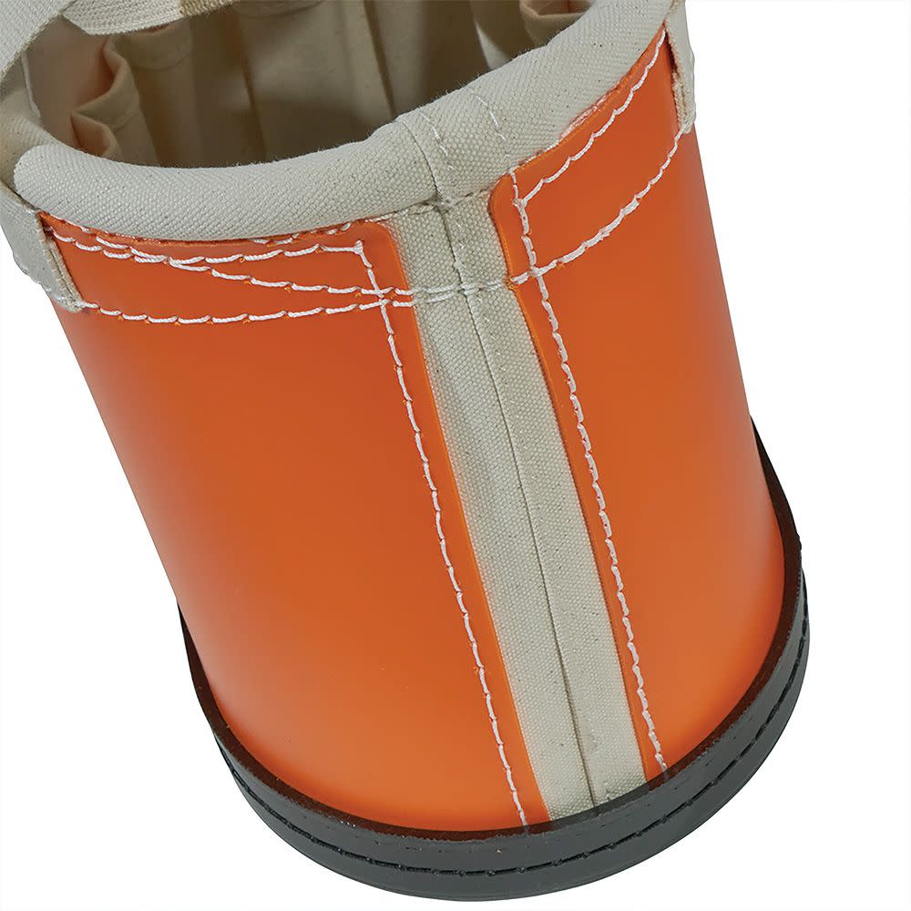 Hard Body Oval Bucket Orange/White ;