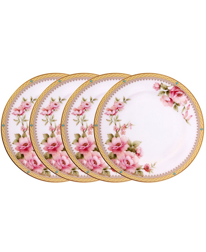 Noritake Hertford Set of 4 Bread Butter and Appetizer Plates Service For 4