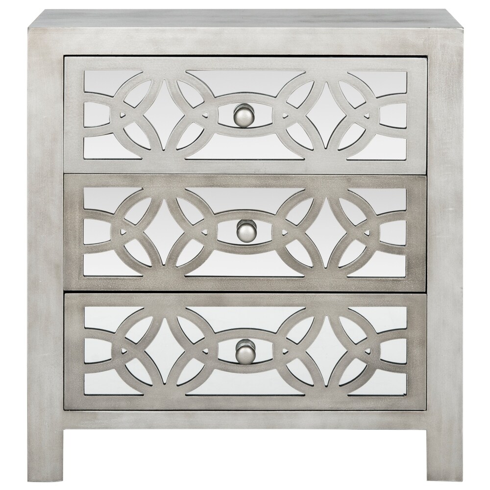 SAFAVIEH Tasha Grey 3 Drawer Chest