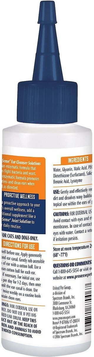 Pro-Sense Dog and Cat Ear Cleanser Liquid