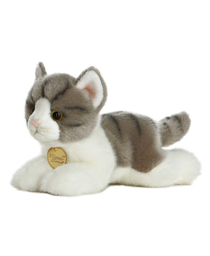 Aurora Small Grey Tabby Cat Miyoni Adorable Plush Toy 8