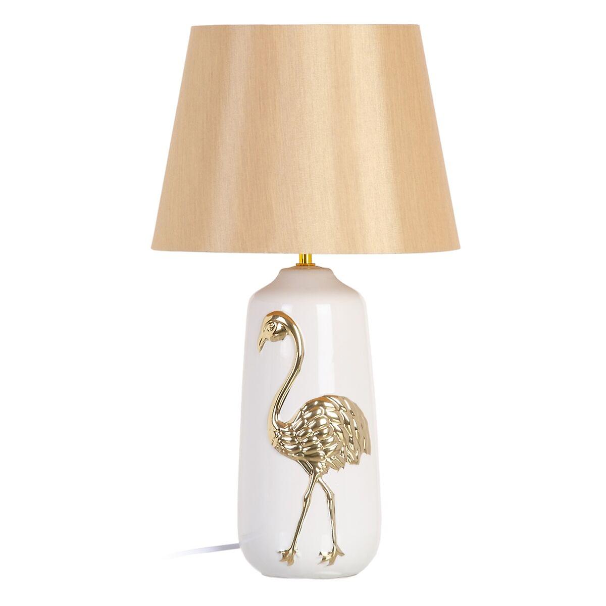 Desk lamp Ceramic Golden White 32 x 32 x 43 cm