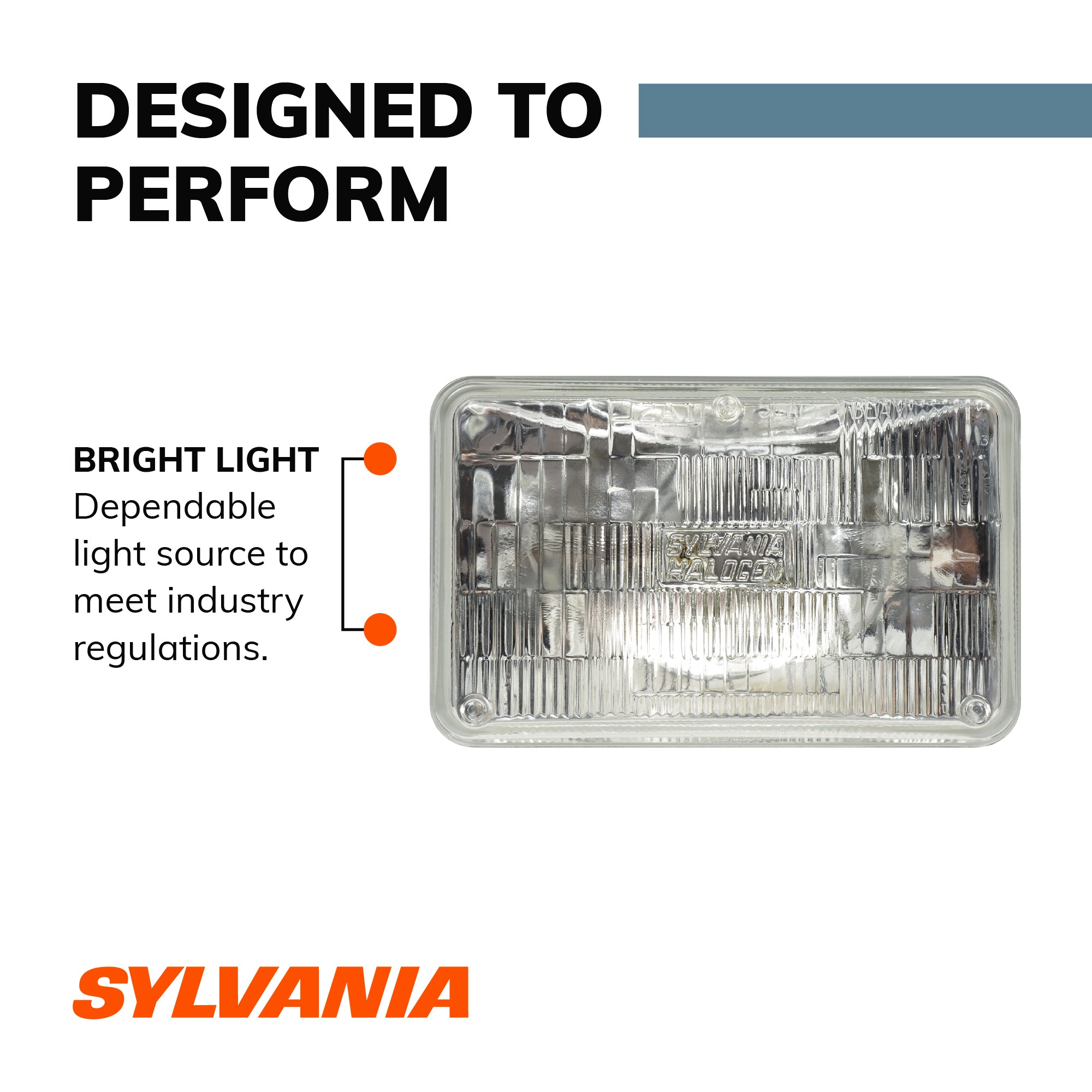 Sylvania H4656 Basic Halogen Sealed Beam Headlight， Contains 1 Bulb