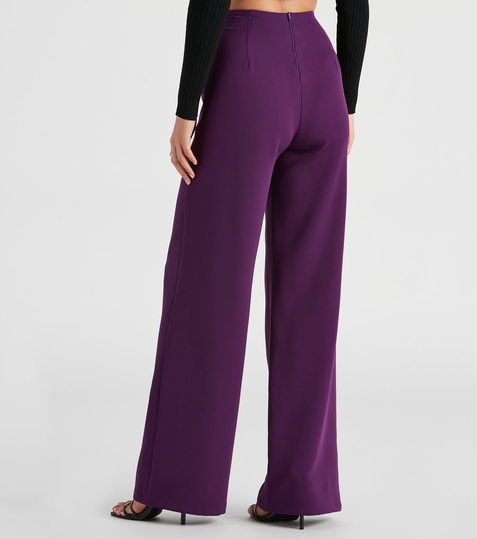 She Means Business Wide-Leg Pants