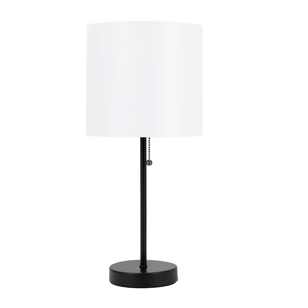 Metal Stick Table Lamp With Pull Chain Black Yoursmall