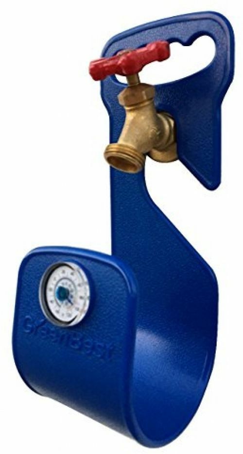 Garden-Hose-Hanger-Holder-Carrier-Durable-Rust-Free-Support-Thermometer BLUE