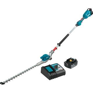 Makita 18V LXT Lithium-Ion Brushless 20 in. Articulating Pole Hedge Trimmer Kit (5.0 Ah) XNU01T