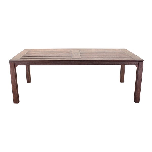 Courtyard Casual Bridgeport II dining table 72 x 39 Stained Eucalyptus Wood