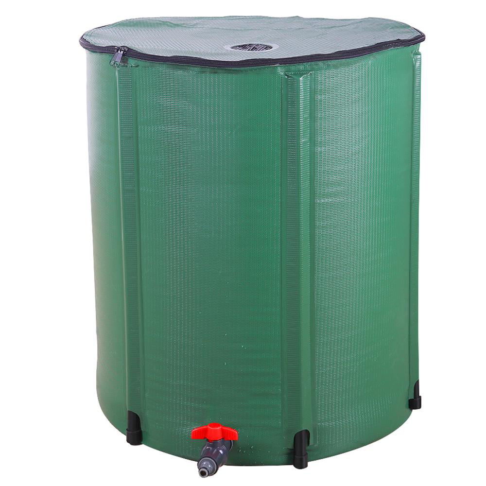 Zimtown Rain Barrel Farms Water Storage Saver Green 66 Gallon