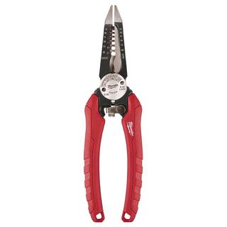 MW Pliers Kit with Screwdriver Set 25 ft. Compact Tape Measure and FASTBACK Folding Utility Knife (10-Piece) 48-22-6331-3079-2604-6625-1502