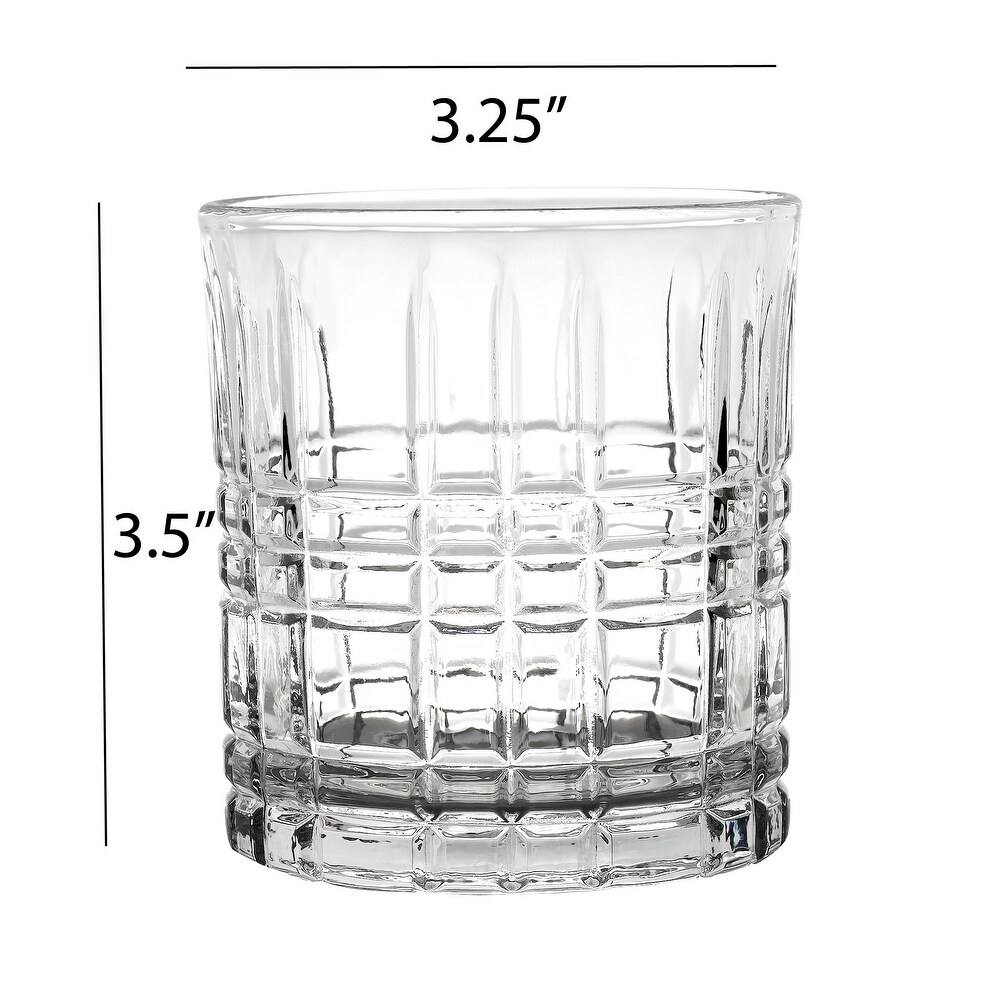 Lorren Home Trends 11 OZ Double Old Fashion Glass  Set of 6