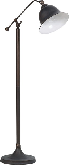 Benzara BM172260 Suave Floor Lamp  Dark Bronze