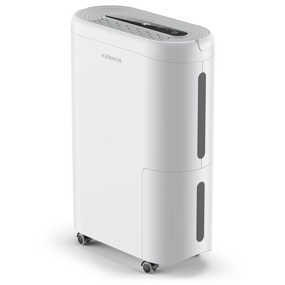 Kesnos 60-Pint . Portable Home Dehumidifier For 4500 Sq. Ft. with Drain Hose and Water Tank Timer with Wheels HDCX-PD220B